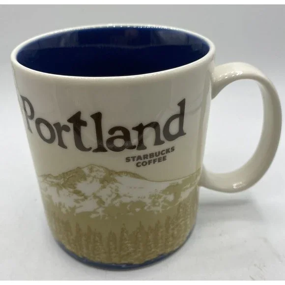 Starbucks | Dining | Starbucks Portland Mountains Global Icon Collector  Series 6 Oz Coffee Mug | Poshmark